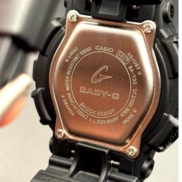 Casio Baby-G BA130-1A2 Metallic Blue Black Analog Digital Women\'s 43MM Watch NIB main image 12